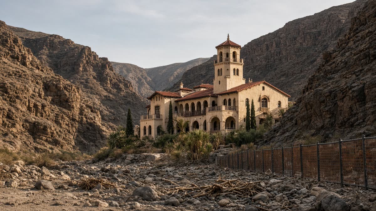 Scotty's Castle After the 2015 Flood