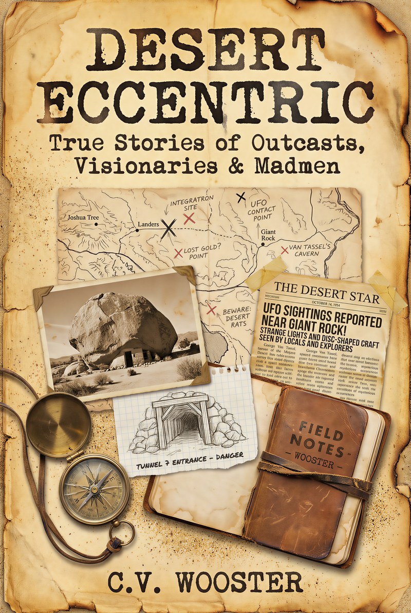 Desert Eccentric book cover by C. V. Wooster